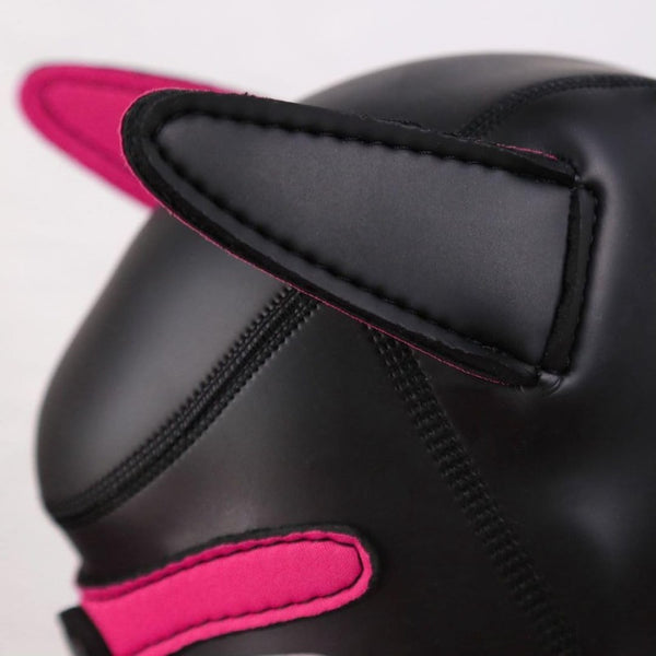 Neoprene Dog Full Face Puppy Mask Removable Pup Hood Halloween Mask