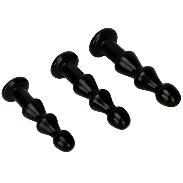 PVC butt plug prostate massager pagoda shaped large butt plug