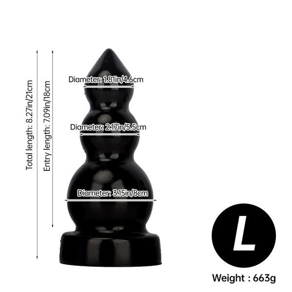 Huge Gourd Anal Dildo Big Butt Plug