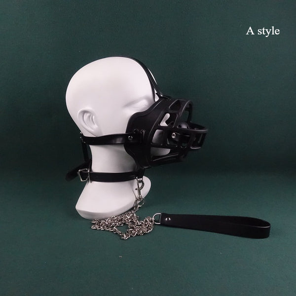 Silicone gag, slave mask gag, suffocation gag set