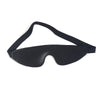Double-layer leather eye mask with elastic strap