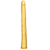 Golden Long Thin Dildo Liquid Silicone