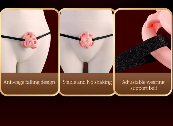 Flat & Small Chastity Cage Set