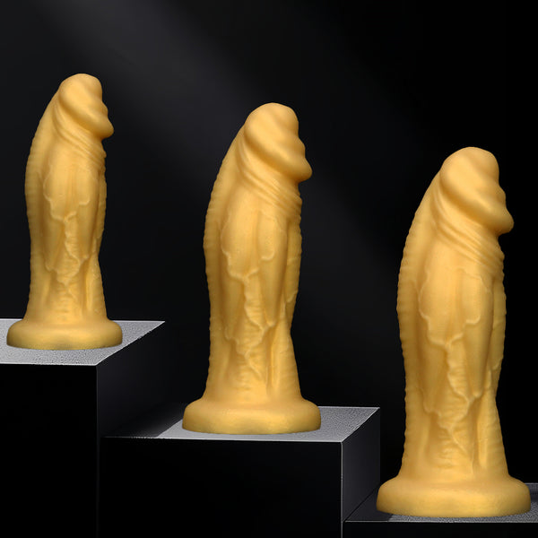 Realistic thick silicone dildo, unisex