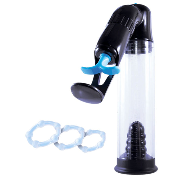 Deluxe Sure Grip Penis Enlarger Vacuum Pump - Effortless One-Handed Control, Visible Gains Fast, Next Level Suction Power, Air Pressure Device