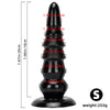 Thick and Enlarged Silicone Anal Plug with Expanded Base Beads to Stimulate Butt Butt Plug Couple's Pleasure Sex Toy