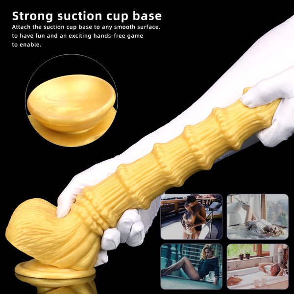 Giant Alien Penis Ribbed Huge Penis Dildo Adult Masturbator Anal Plug Sex Toy