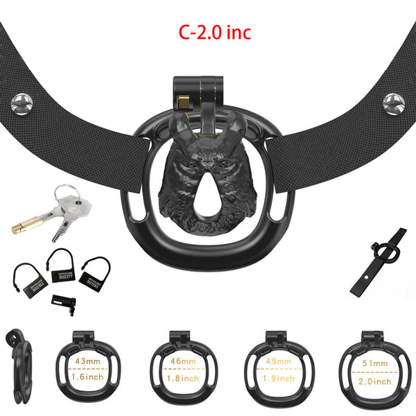 Male chastity cage micro penis device animal shape sissy small cage