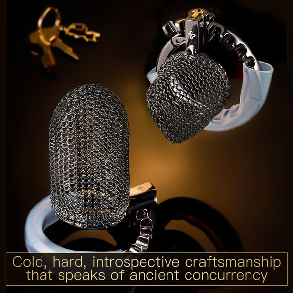 Adjustable Chainmail Chastity Cage