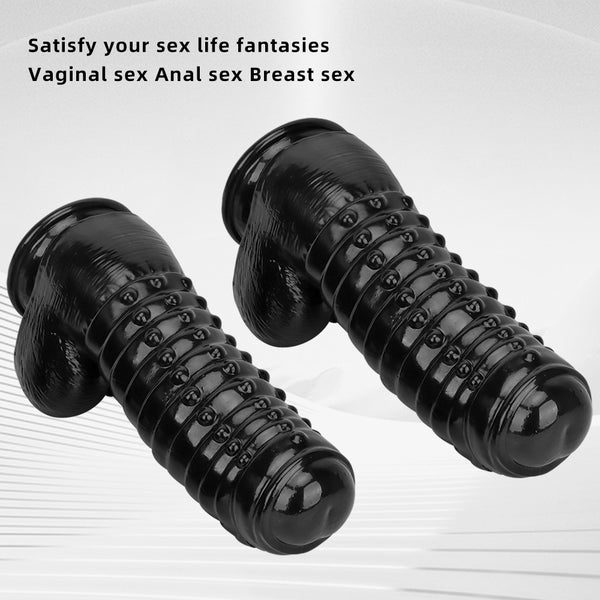 Large Anal Butt Plug Big Anal Plug Towel Anal Plug Giant Butt Plug Girth Anal Dildo Sex Toy with Suction Cup Hands-Free Play PVC Butt Plug Adult Sex Toys for Women