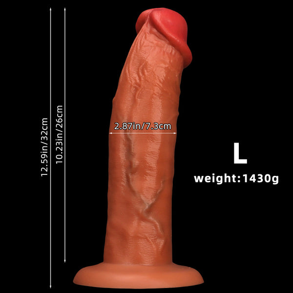 3 sizes of liquid silicone penis simulator large anal plug penis
