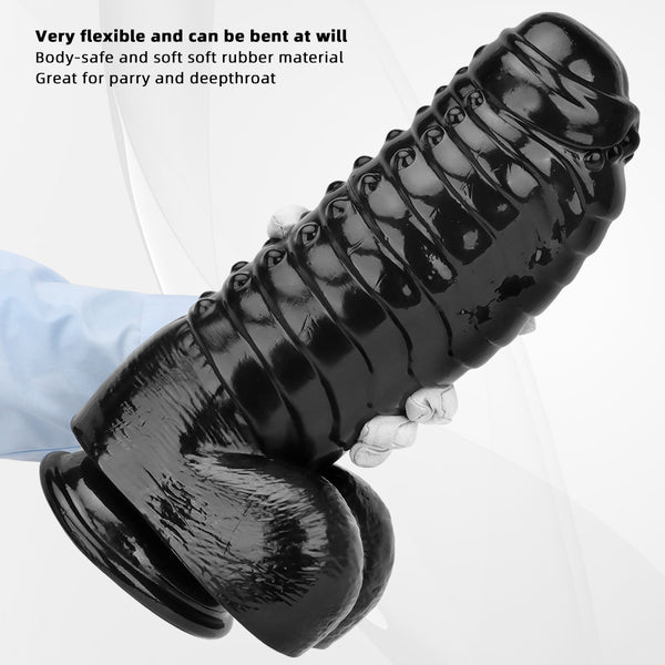 Large Anal Butt Plug Big Anal Plug Towel Anal Plug Giant Butt Plug Girth Anal Dildo Sex Toy with Suction Cup Hands-Free Play PVC Butt Plug Adult Sex Toys for Women