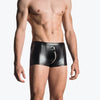 Men's Boxer Briefs Imitation Leather Underwear Shorts Zipper Open Crotch Briefs Low Rise Briefs Boxer Briefs U-Shaped Pocket Briefs