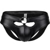 Sexy Mens Faux Leather Underwear Open Butt Briefs Jockstrap Panties Gay Thongs