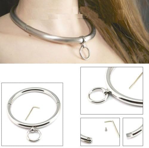 Stainless steel wrist ankle cuffs chrome plated, silver metal bracelet wrist anklet pair of restraints bondage game