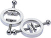 2 x Nipple Clip Clamps Circular Stainless Steel Clamp,Adjustable Weight Metal Nipple Clamps