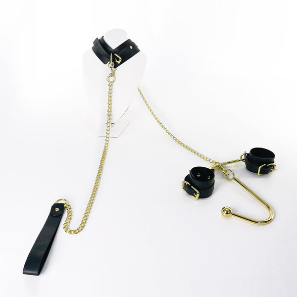 Men's wearable anal hook adult self-binding anal development props set