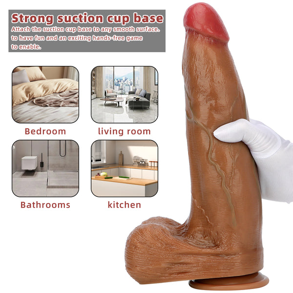 Diameter Realistic Dildo with Suction Cup, Giant Anal Dildo