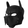 Neoprene Puppy Face Muzzle Dog Removable Full Head Hood Mask With Ears (One Size)