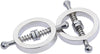 2 x Nipple Clip Clamps Circular Stainless Steel Clamp,Adjustable Weight Metal Nipple Clamps