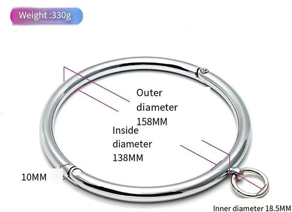 Stainless steel wrist ankle cuffs chrome plated, silver metal bracelet wrist anklet pair of restraints bondage game