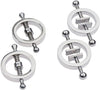 2 x Nipple Clip Clamps Circular Stainless Steel Clamp,Adjustable Weight Metal Nipple Clamps