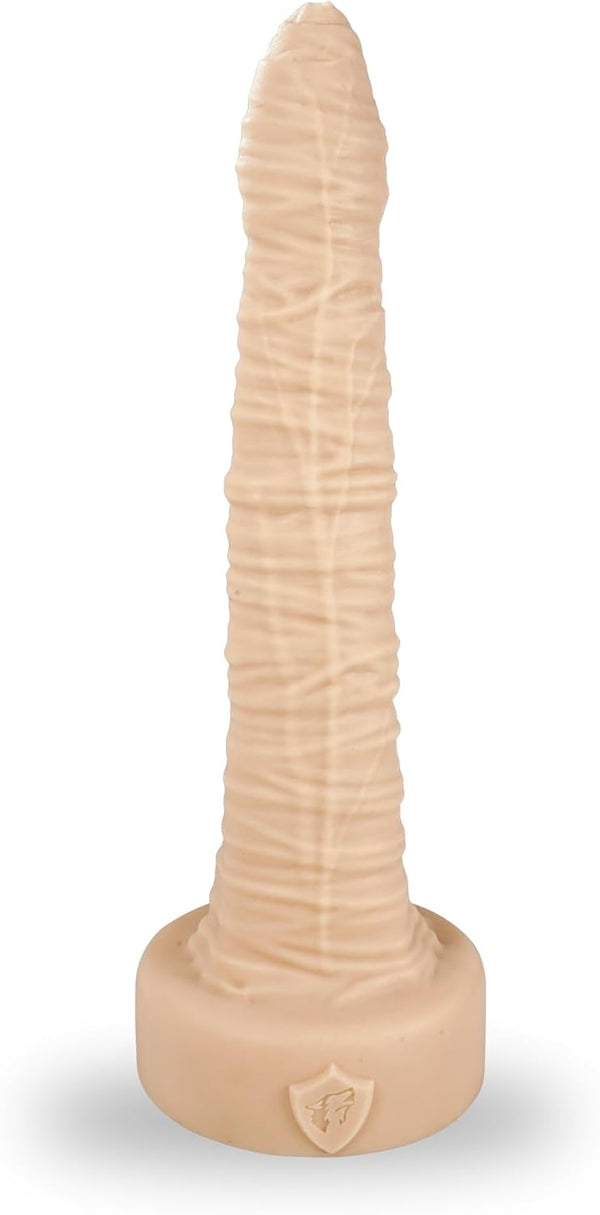 20" Old Joe 100% Food Grade Platinum Silicone Cock- FDA Standard Compliant Material-X Large Extra Long Shaft - Giant Dildo Anal with Rich Folds -Va c-U-Lock System - Sex Toys (Beige, X Large)