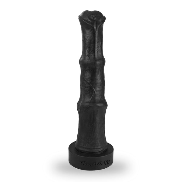 20Inch Italian Stallion Food Grade Platinum Silicone Cock - FDA Standard Compliant Material - X Large Extra Long Shaft - Giant Horse Dildo Anal - Vac-U-Lock System-Sex Toys(Black&Red, X Large)