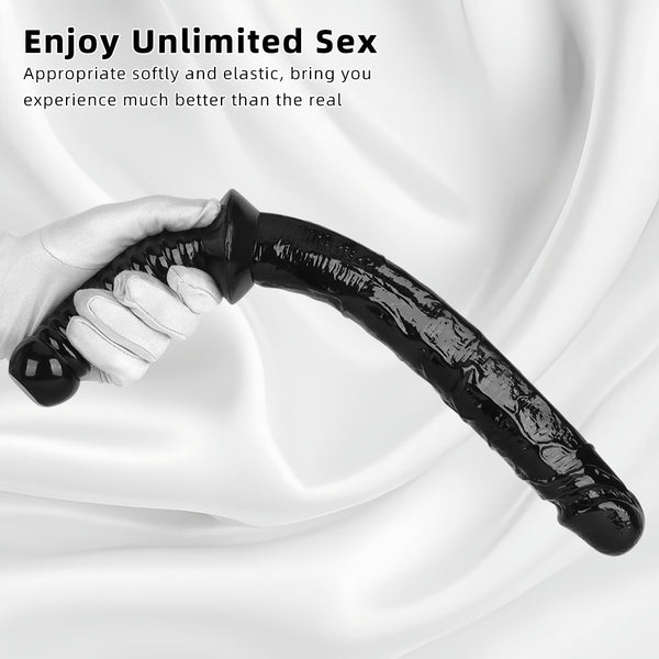 Long handle couple dildo, fun adult realistic sex toys