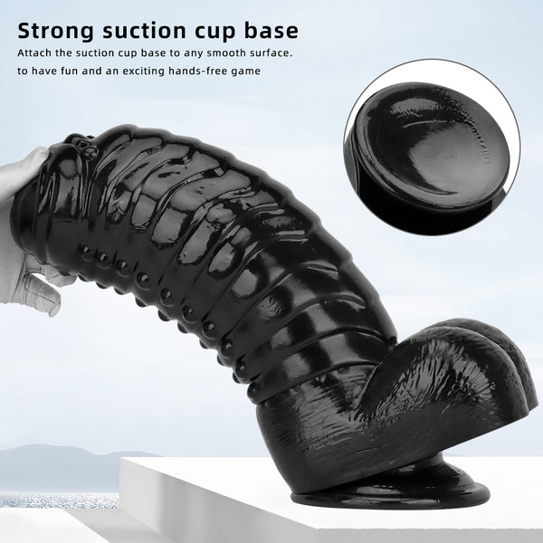 Large Anal Butt Plug Big Anal Plug Towel Anal Plug Giant Butt Plug Girth Anal Dildo Sex Toy with Suction Cup Hands-Free Play PVC Butt Plug Adult Sex Toys for Women