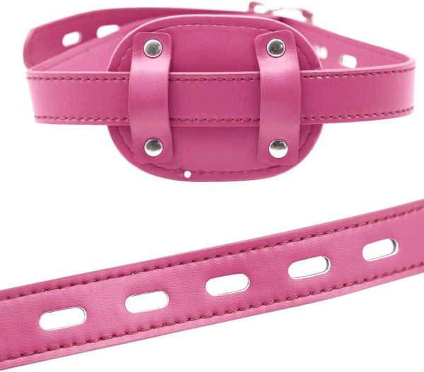 Lockable dildo gag with adjustable straps, realistic penis gag with lock