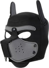 Neoprene Puppy Face Muzzle Dog Removable Full Head Hood Mask With Ears (One Size)