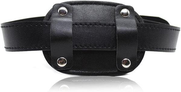 Lockable dildo gag with adjustable straps, realistic penis gag with lock