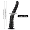 Black scale anal plug for men with super long penis to deeply expand anal whip
