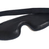 Double-layer leather eye mask with elastic strap