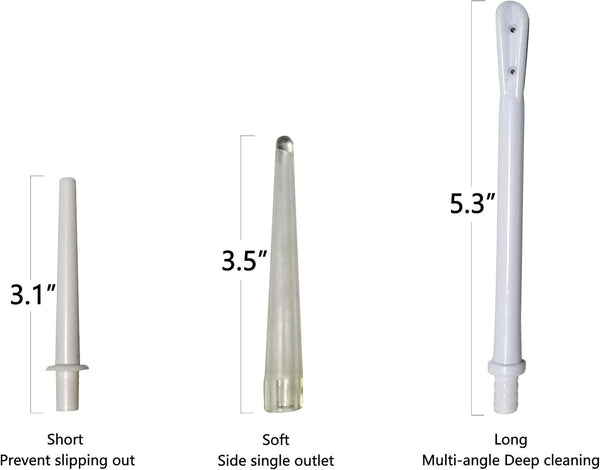 Abyclean Non-Toxic Silicone Enema Bag Kit BPA and Phthalates Free Anal Douche for Colon Cleansing with Hose, 3 Nozzle (2 Quart Transparent)