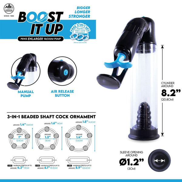 Deluxe Sure Grip Penis Enlarger Vacuum Pump - Effortless One-Handed Control, Visible Gains Fast, Next Level Suction Power, Air Pressure Device