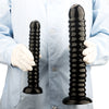 Extra long and large threaded unisex dildo