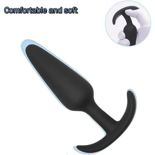 Silicone anal plug sex toy adult gay trainer