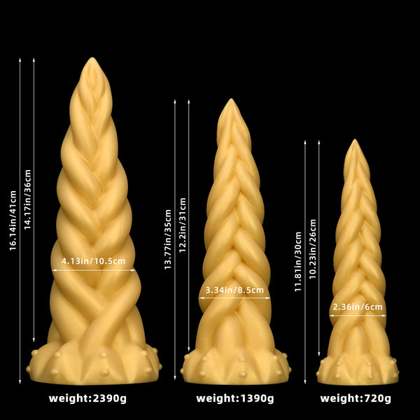 Hands-free butt plug with strong suction cup, realistic beginner anal dildo, suitable for men and women (black and gold)