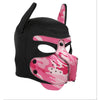 Neoprene Puppy Face Muzzle Dog Removable Full Head Hood Mask With Ears (One Size)