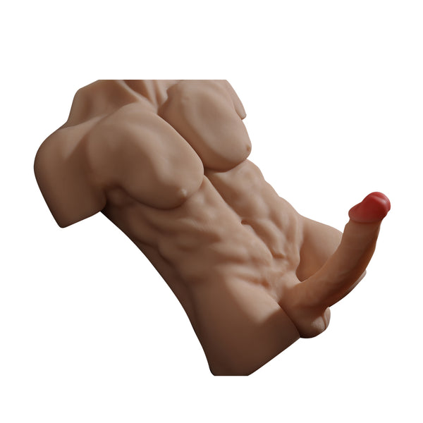 15.4LB Male Torso Sex Doll with 7.9" Dildo