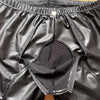 Men Sexy Black Faux Leather Casual Tight Leather Pants Nightclub DS Role Play Stage Costume