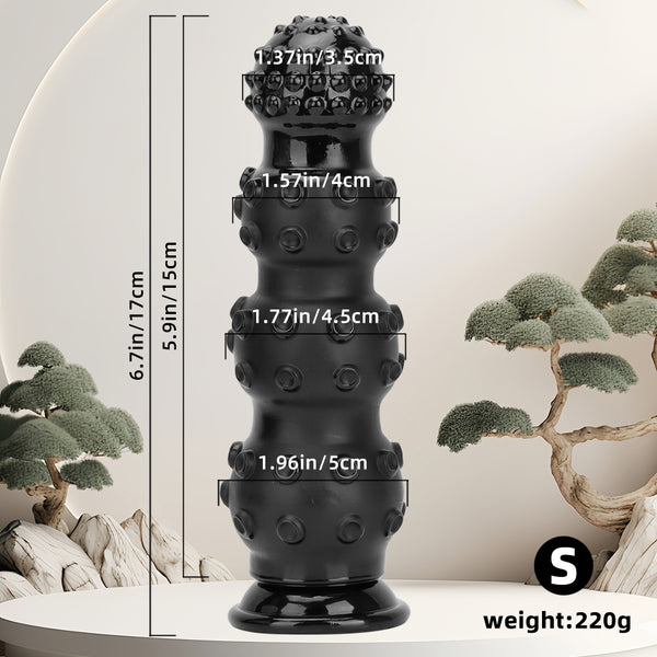 Black Beaded Monster Tentacle Dildo