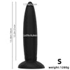 14 Inch Threaded Ribbed Big Black Dildo