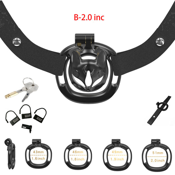 Male chastity cage micro penis device animal shape sissy small cage