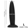 14 Inch Threaded Ribbed Big Black Dildo