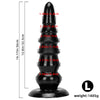 Thick and Enlarged Silicone Anal Plug with Expanded Base Beads to Stimulate Butt Butt Plug Couple's Pleasure Sex Toy