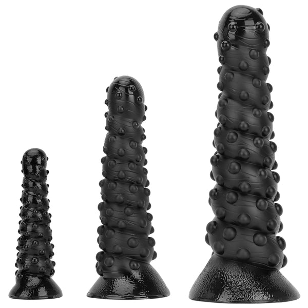 Big Monster Dildo Realistic Black Dildo Anal Dildo Suction Cup Butt Plug Dildos Long Thick Anal Beads Anal Plug Huge Giant Dildo Silicone Large Thick Dildo for Couple Sex