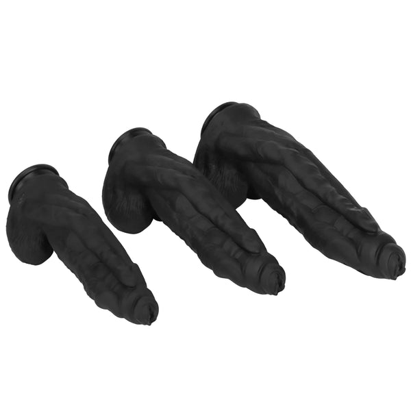 11.41in 12.6in 15in Super Big Silicone Soft Black Fantasy Love Sex Dildo